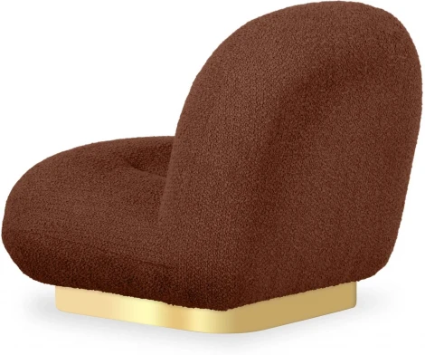 Кресло Pacha Wood ОГОГО (арт.853223), (искусственный Мех/Терракотовый)