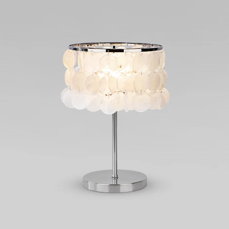 Настольная лампа Eurosvet Sandra 208101 хром/перламутр (220V, выключатель)