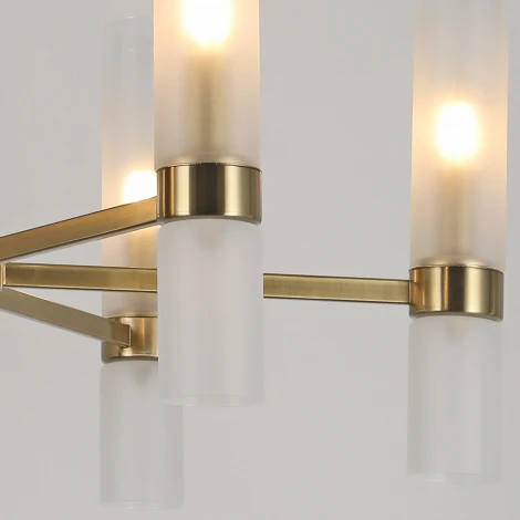 Потолочная люстра на штанге ILLUMICO IL0279-6P-79 BRASS