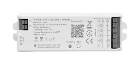 Контроллер 12В/24В max 15A для LED ленты 1Х/CW/RGB/RGBW/RGBCW Lightstar 424485