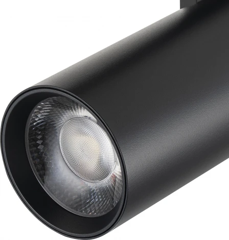 Трековый светильник однофазный Escada 20002 20002TRA/01LED SBK 10Вт, металл, черный матовый (220V, круглые)