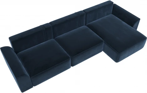 Диван угловой Лига-048 НПБ лонг Лига Диванов (Велюр) арт.128501