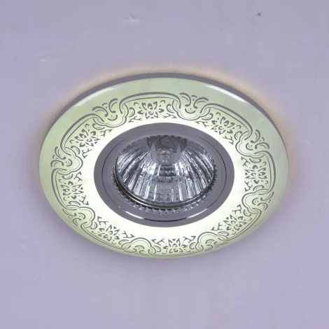 Встраиваемый точечный светильник Reluce 09502-9.0-001MN MR16+LED3W WH/CR (220V, круглые)