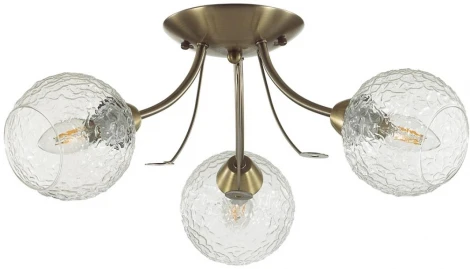 Люстра потолочная Tula 5266/3C античная латунь E14 3*40W