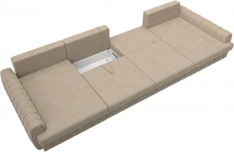 Диван П-образный Лига-057 НПБ Лонг Лига Диванов (Велюр) арт.129326