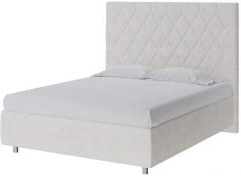 PROxSON Кровать Rhomby без основания (Ткань: Велюр Лофти Лён) 200x200