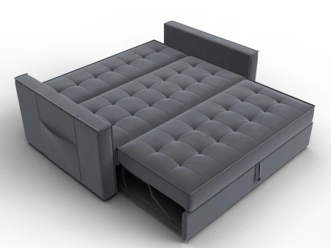 Диван прямой Лига-104 (140) (ЛДСП,Брус,Фанера,Велюр/Серый) Лига Диванов 134871