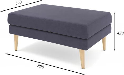 Банкетка Arsko Корс 1 фиолетовый велюр