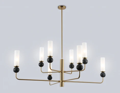 Потолочная люстра на штанге с мрамором Ambrella Ceramo Modern LH53264