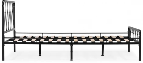 Полутораспальная кровать Woodville Иоханна 18 140х200 черная 511605