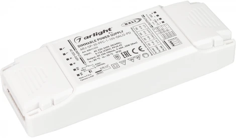 Блок питания ARJ-SP-20-PFC-1-10V-DALI2-PD (20W, 250-700mA) (Arlight, IP20 Пластик, 5 лет) 025111(1)