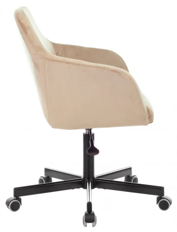 Кресло Бюрократ CH-380M латте Italia 5 крестовина металл черный