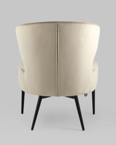 Кресло Stool Group лаунж Royal велюр бежевый УТ000035299