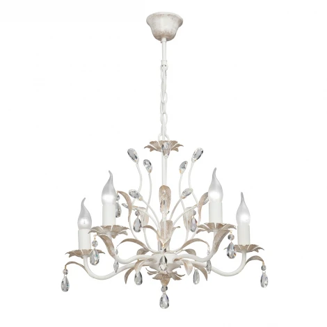 Подвесная люстра Vitaluce V1667-0/5 (220V, на цепи, свеча, листья)