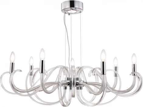 Подвесная люстра Maytoni Atlanta MOD051PL-07TR (220V, на тросе, свеча)