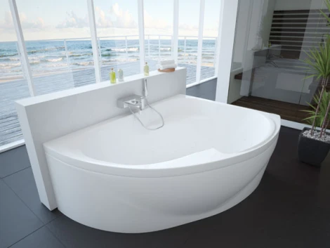 Акриловая ванна Акватек Альтаир R, вклеенный каркас