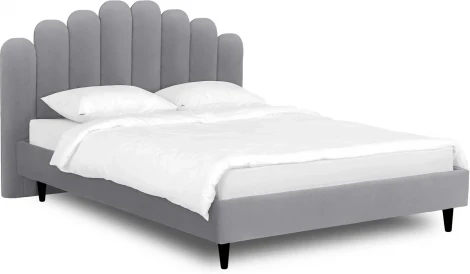 Кровать Queen II Sharlotta L 1600 ОГОГО (арт.577056), (Ткань/Серый)