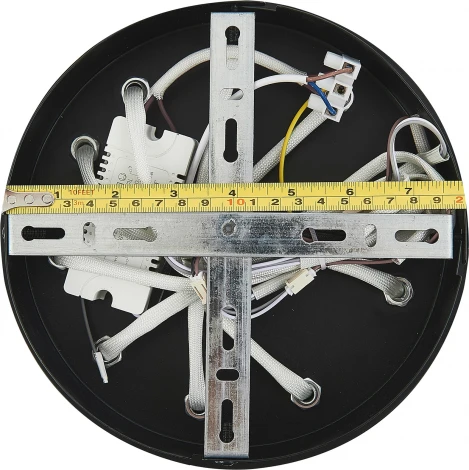 Потолочная люстра Natali Kovaltseva Line LED LAMPS 81174 с пультом ДУ, моб. приложением 120W, черный, LED