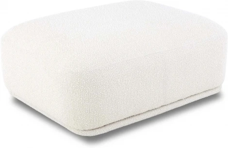 Пуф прямоугольный Fabro ОГОГО (арт.855377), (Ткань,Букле/Белый)