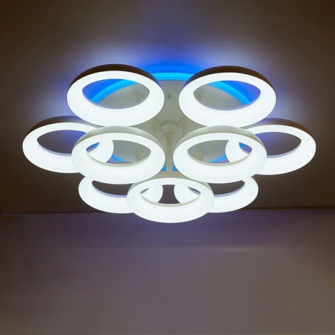 Потолочная люстра RGB Citilux Паркер Смарт CL225A190E (LED, 220V, умный дом - Алиса, Маруся, Сири, кольцо)