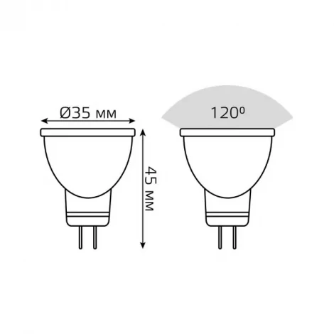 Лампочка светодиодная Gauss 132517303