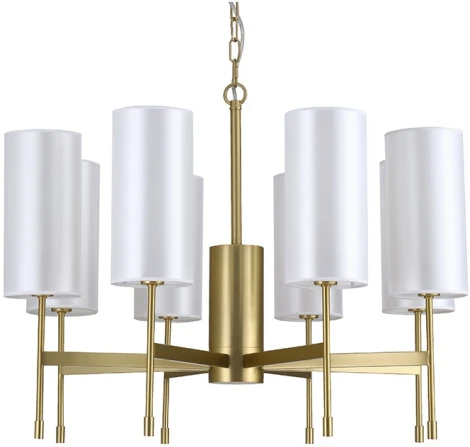 Подвесная люстра Newport 7320 7328/C brass без абажуров