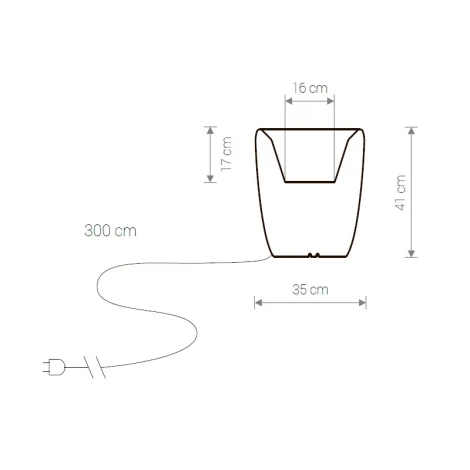 Наземный светильник Nowodvorski Flowerpot 9711 (220V, IP65)