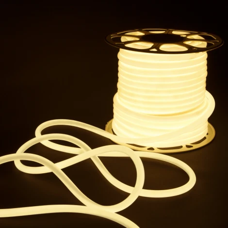 Светодиодная лента Elektrostandard LS 003 220V 9,6 IP67 Гибкий неон 9,6W 144Led 2835 круглый дневной белый, 50 м