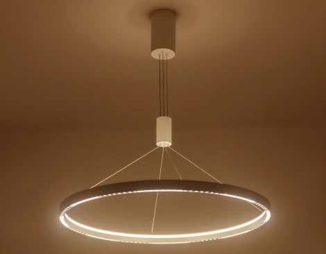 Подвесной светильник светодиодный COMFORT FL5855 Ambrella (220V, на тросе, кольцо)