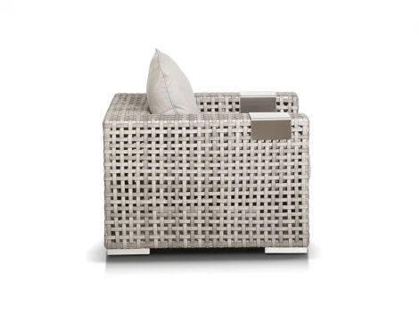 "Тито" кресло из искусственного ротанга, цвет серый 4SIS арт.УТ-00003550