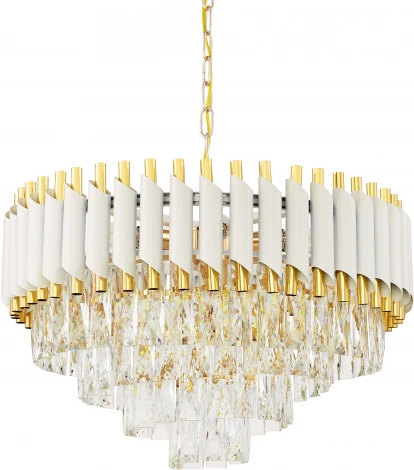 Подвесная люстра Lumina Deco Funneli LDP 6003-500 WT+F.GD