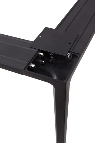 Стол NOTO 180 SINTERED STONE GLOSS STARLIGHT BLACK / BLACK