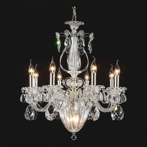 Подвесная люстра Osgona Schon 790114 (220V, хрусталь, на цепи, подсвечник, свеча)