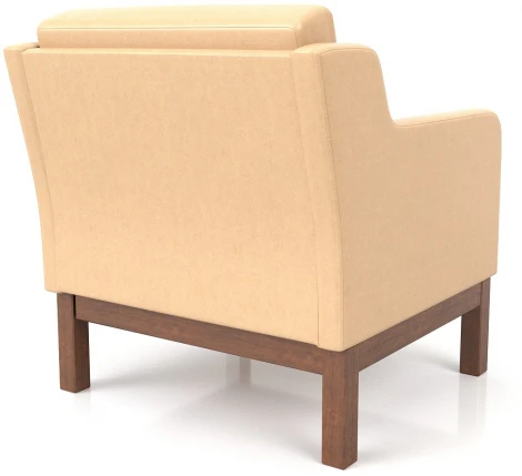 Кресло Arsko Айверс орех кремовый кожзам