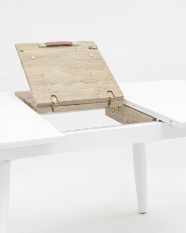 Стол обеденный Stool Group Чикаго раскладной 120-160*90 белый УТ000002134