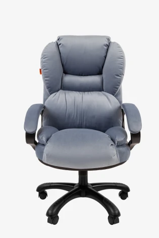 Кресло Chairman Home 434 Россия ткань Т-71 голубое (черный пластик)