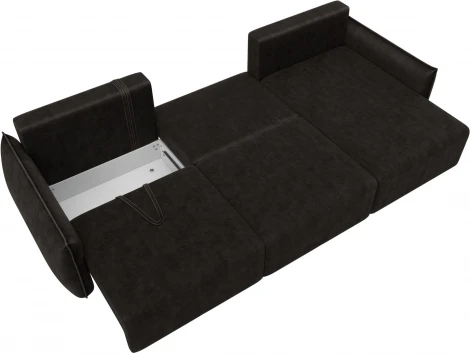 Диван угловой Лига-051 НПБ Лонг угол универсальный Лига Диванов (Велюр) арт.128729