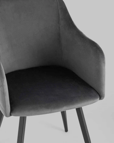 Стул Stool Group Ника вращающийся велюр серый УТ000031327