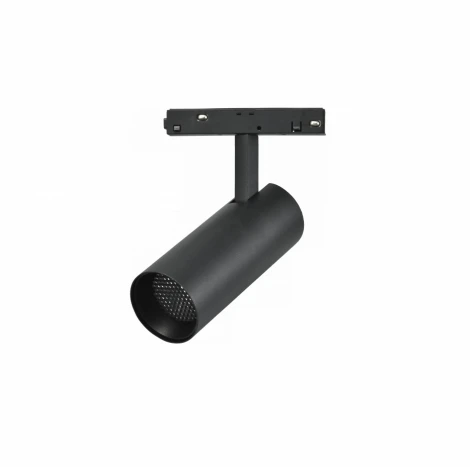 Трековый магнитный светильник 48V iLedex Vision48/22 SMART 4822-006-D55-18W-38DG-BK (регулировка яркости, управление смартфоном, умный дом - Алиса, круглые)