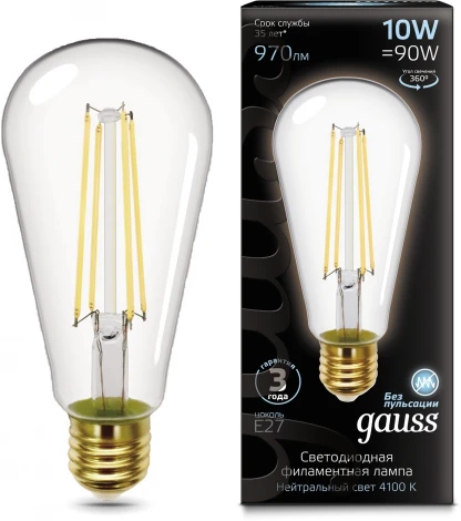Лампочка светодиодная филаментная Gauss 157802210