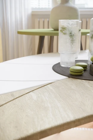 Стол журнальный Лайм дуб сонома/белый/чёрный от фабрики Mebelik