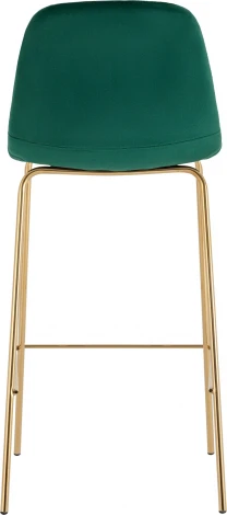 Стул барный Валенсия SN велюр зеленый золотые ножки 2 шт Stool Group (арт.УТ000038301)