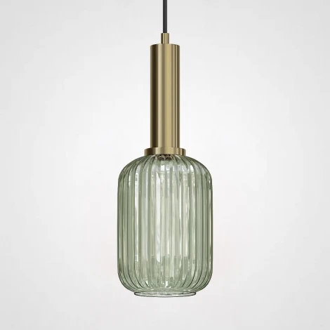 Подвесной светильник Ferm Living Chinese Lantern A Brass / Green ImperiumLoft Iris01 (101692-26) (220V, на проводе, круглые)
