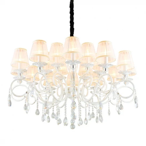 Подвесная большая люстра Omnilux Mezzano OML-79103-18 (220V, на цепи)