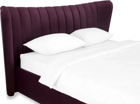 Кровать Queen Agata Lux ОГОГО (арт.343908), (Ткань/Фиолетовый)
