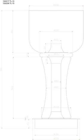 Настольная лампа Divinare Volturn 1243/17 TL-15 (LED, 220V, круглые)