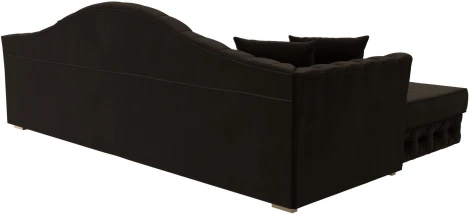 Диван угловой Артис левый угол (Коричневый/Микровельвет) Лига Диванов арт.121597L