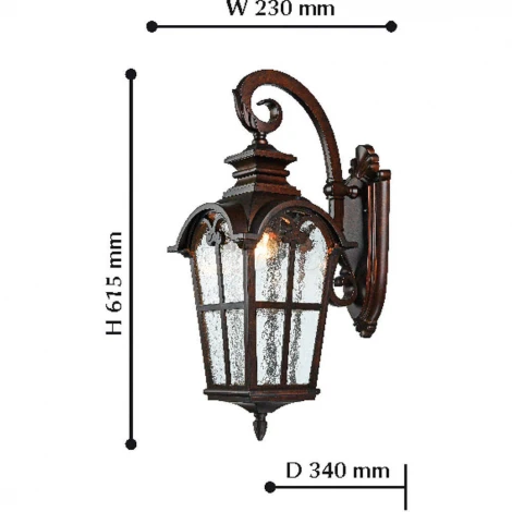 Настенный фонарь уличный Favourite Bristol 2036-1W (220V, IP44)
