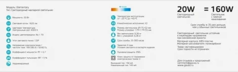 Настенно-потолочный светильник Gauss Elementary 126411220