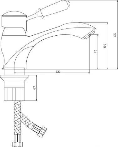 Смеситель Славен Коттедж М10 для раковины